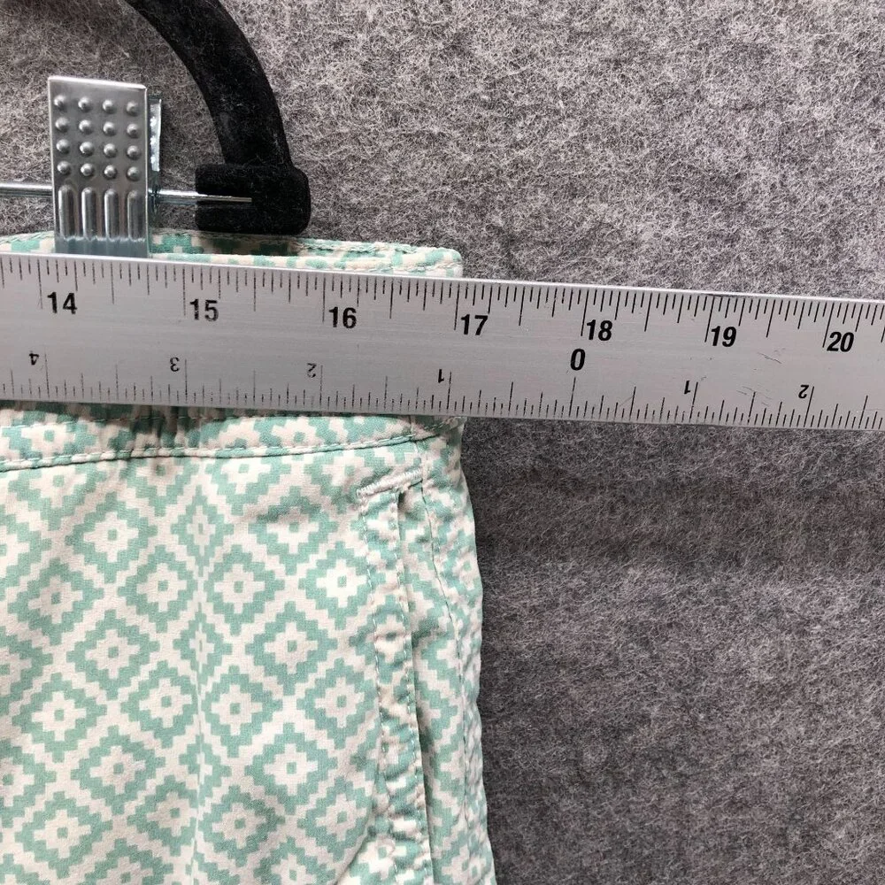 J. Crew Swim Trunks‎ Shorts Mens 32 Sage Green Printed Mesh Lined 7'' Zip Pocket